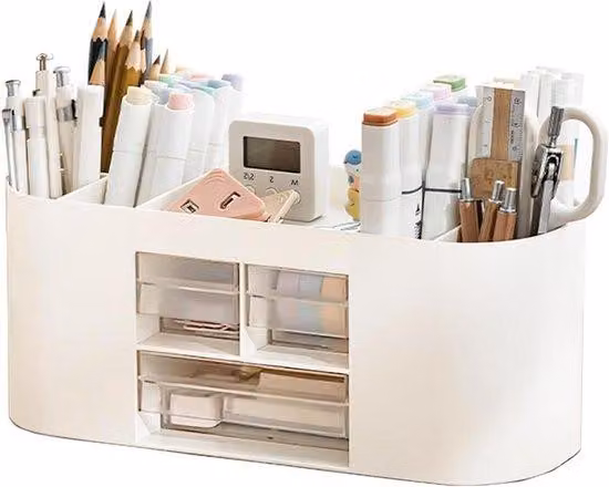 Organizer da ufficio capiente con 10 scomparti - Ideale per la casa, l'ufficio e la scuola
