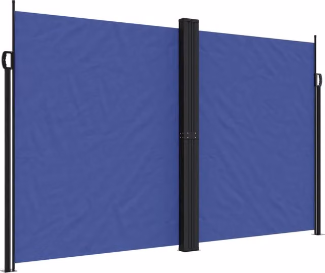 Tenda da Sole | Tenda parasole Laterale Retrattile Blu 200x1000 cm