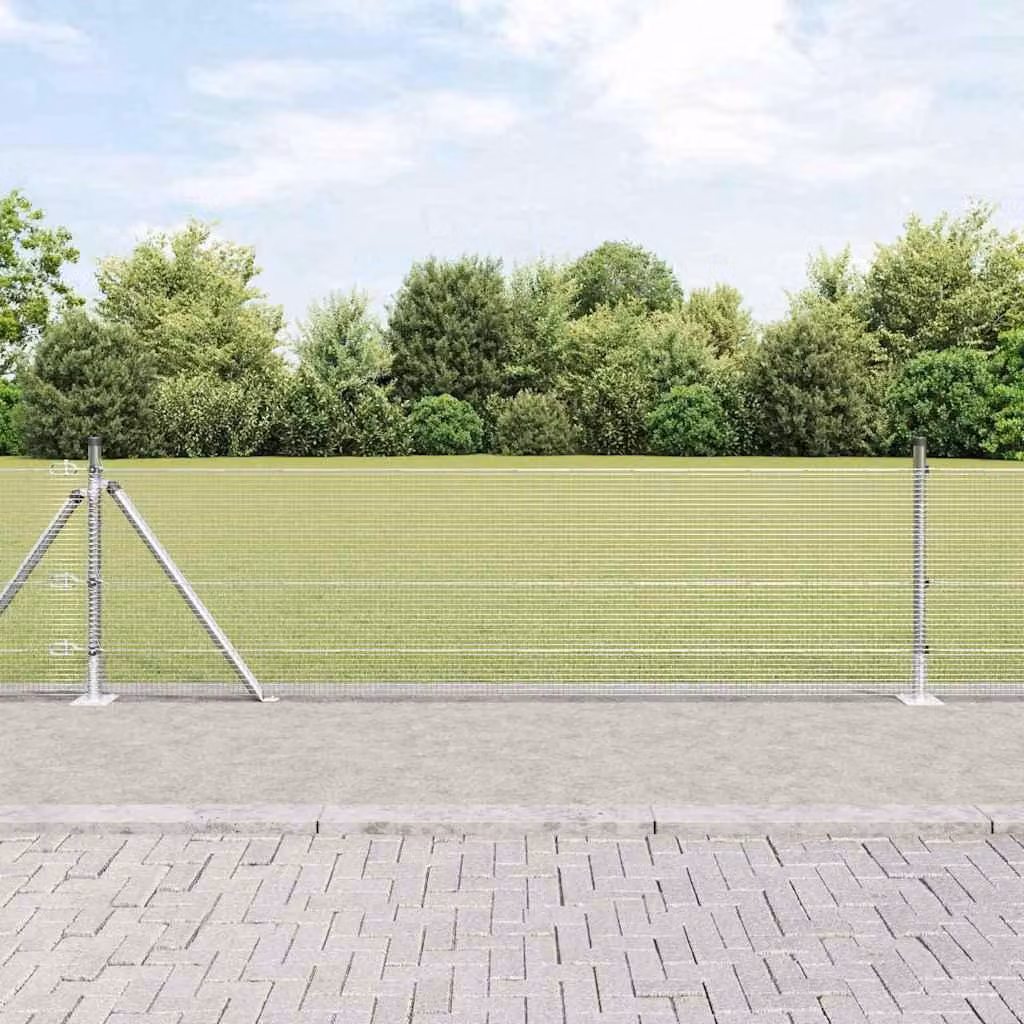 Maison Exclusive - Palo della recinzione Argento 50 x 0,5 m (rete 12 x 12 mm)
