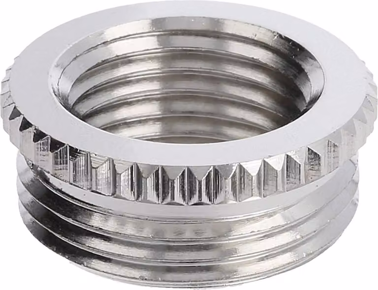 WISKA Riduzione PG/PG da PG13,5x1,41 a PG9x1,41 MRR-1309 rotondo ottone (CuZn) nichelato Filettatura di collegamento 6,5 mm - 1