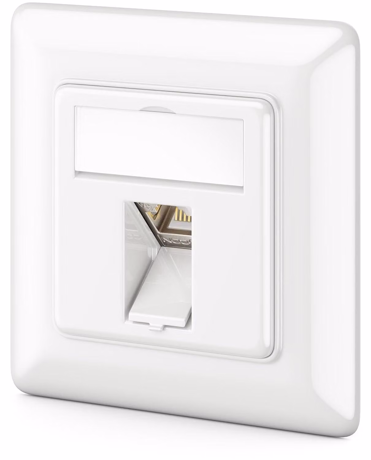 Presa di rete da incasso - Modulo keystone CAT6a - 10 Gbps - Presa di rete da superficie - Schermata - Bianco