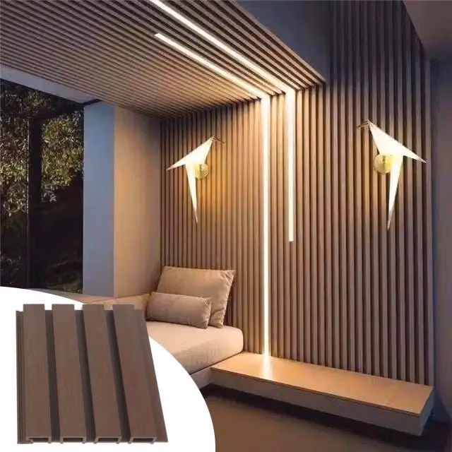 Listoni WPC Elegant 5m² per rivestimenti colore Rovere listone co-estruso 219x2200mm spessore 26mm