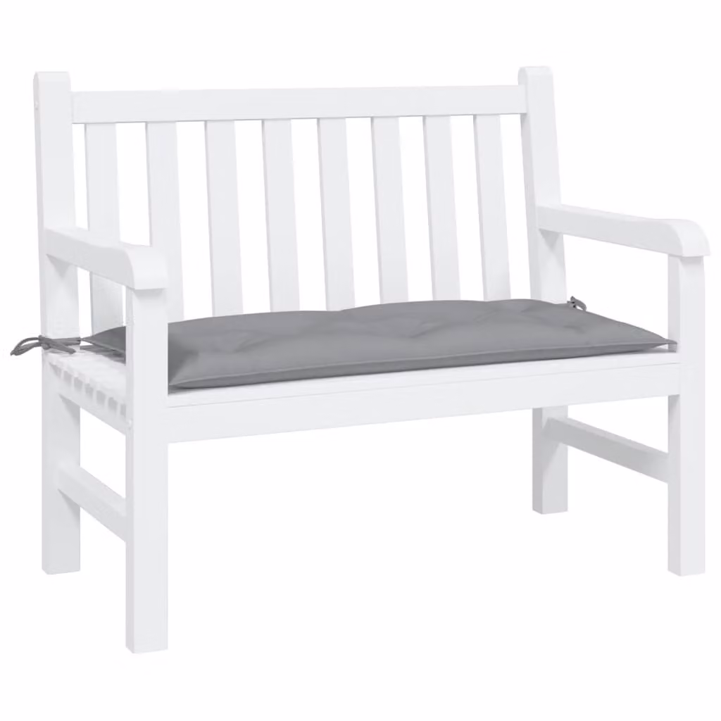 vidaXL Cuscino per Panca Grigio in Tessuto Oxford Idrorepellente e Traspirante L: 100 cm, P: 50 cm, H: 7 cm