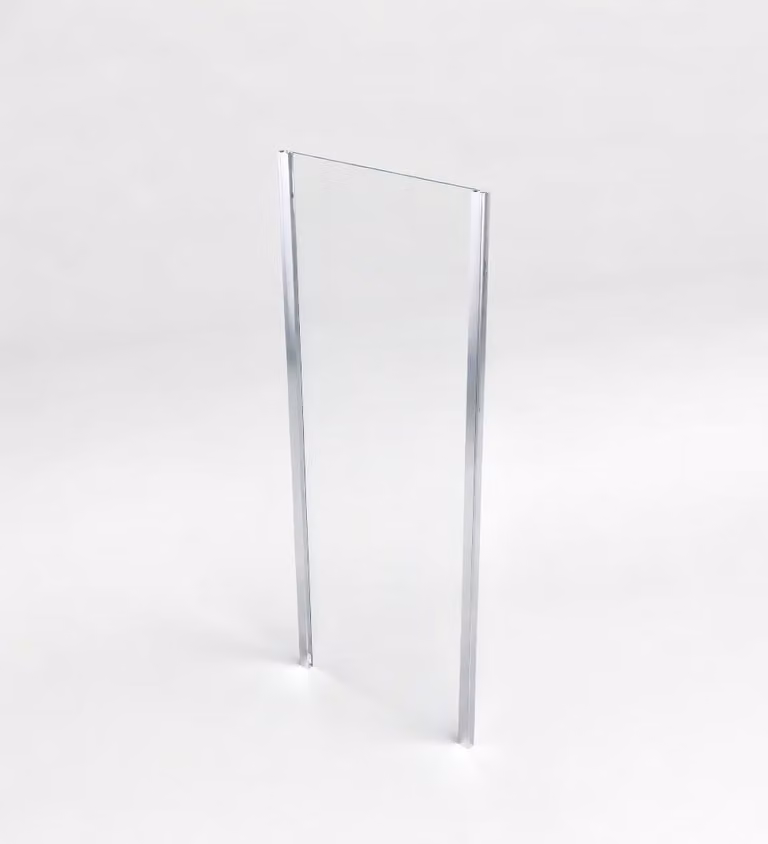 Lato fisso da 80 cm per box doccia H190 cm CARLO - Cromato Lucido