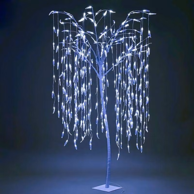Albero MagicHome Natale, salice, 384x LED, bianco freddo, 180 cm