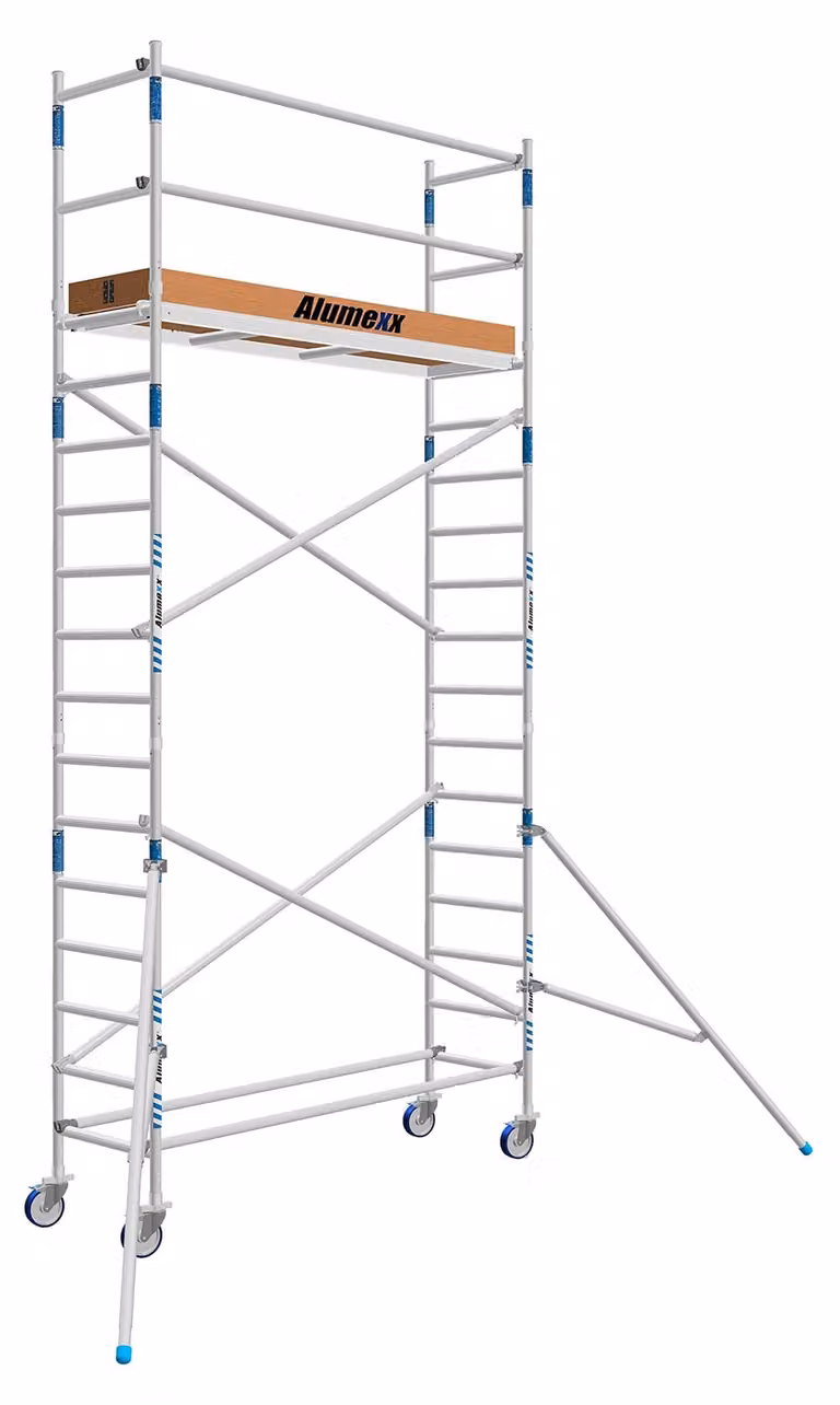 Piattaforma elevatrice Rolsteiger Smal - Altezza di lavoro: 6,3 metri - Lunghezza della piattaforma: 250 cm - Materiale: alluminio