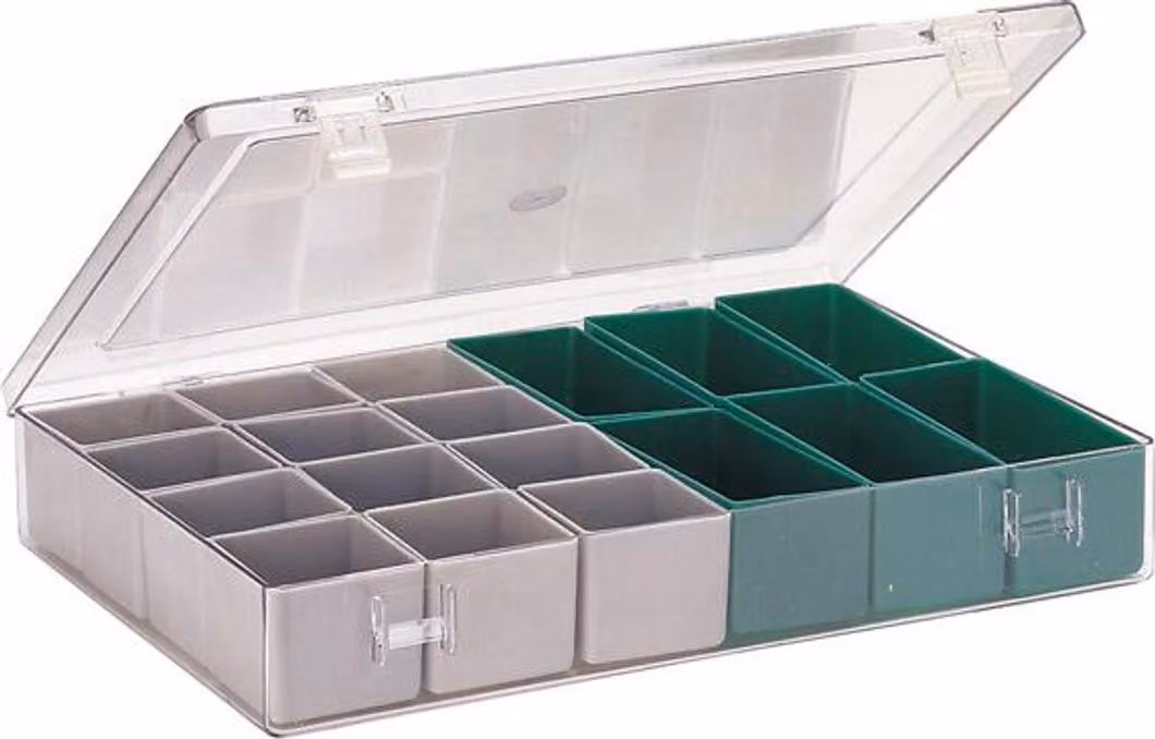 Scatola d'assortimento con coperchio 307x225x50 mm tipo 4.02