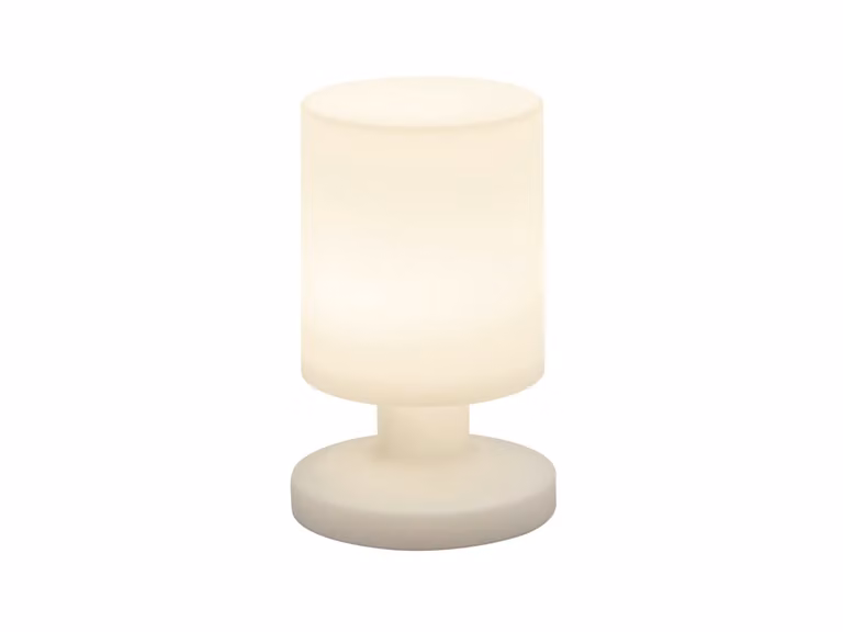 Trio Leuchten - Lampada da tavolo design bianco ricaricabile incl. LED IP44 - Joaquin I Illuminazione esterna - Plastica rotonda - I (non sostituibile) LED
