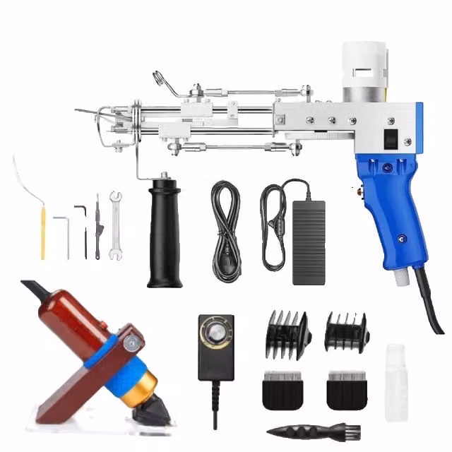 Kit pistola per tufting, rifinitore, macchina per tufting di tappeti
