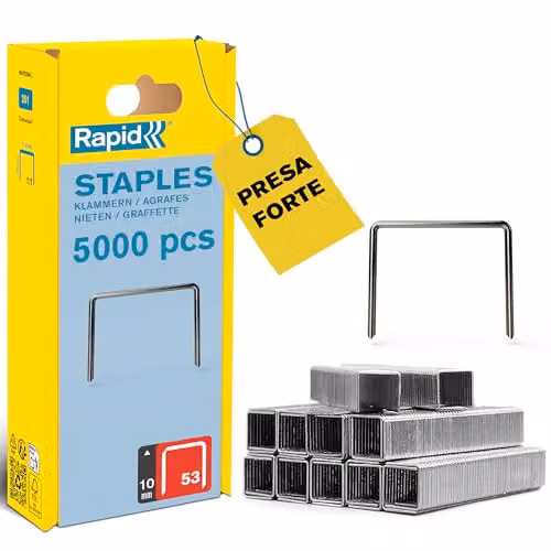 Rapid Graffe a Filo Sottile 10 mm Acciaio Zincato - 5000 pezzi