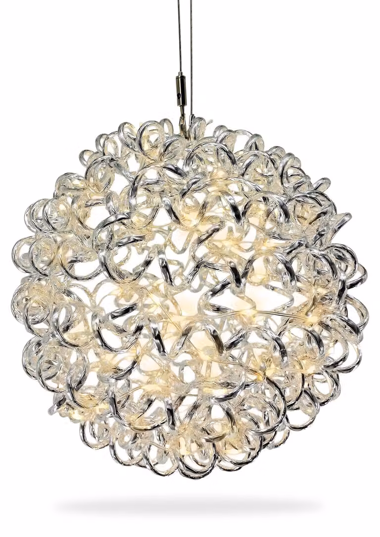 Sfera luminosa a LED, 40 cm di diametro, 200 LED bianco caldo, con timer