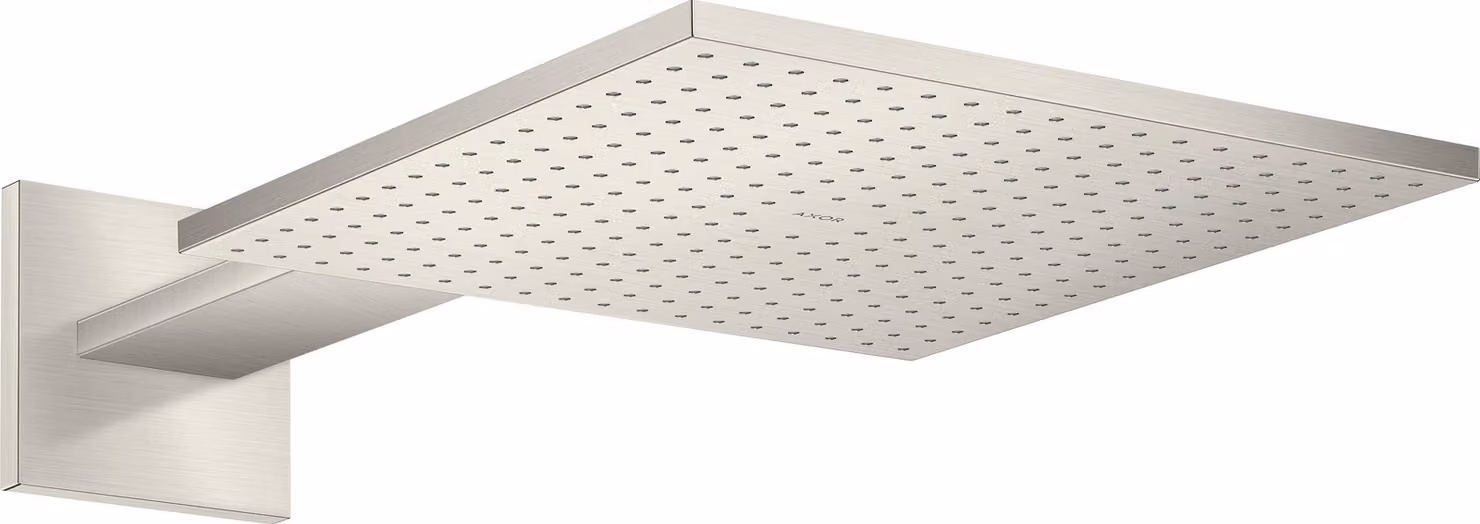 hansgrohe AXOR ShowerSolutions douche de tête de douche 300/300 2 jet, raccord mural, bras de douche 450 mm, 35318800, 35318800