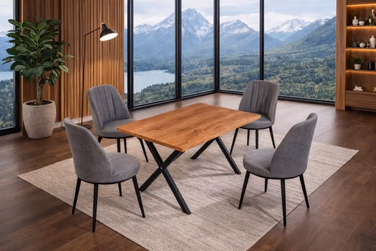 Sedia, stile moderno, colore grigio, nuova, comoda, compatta, versatile, ideale per la sala da pranzo