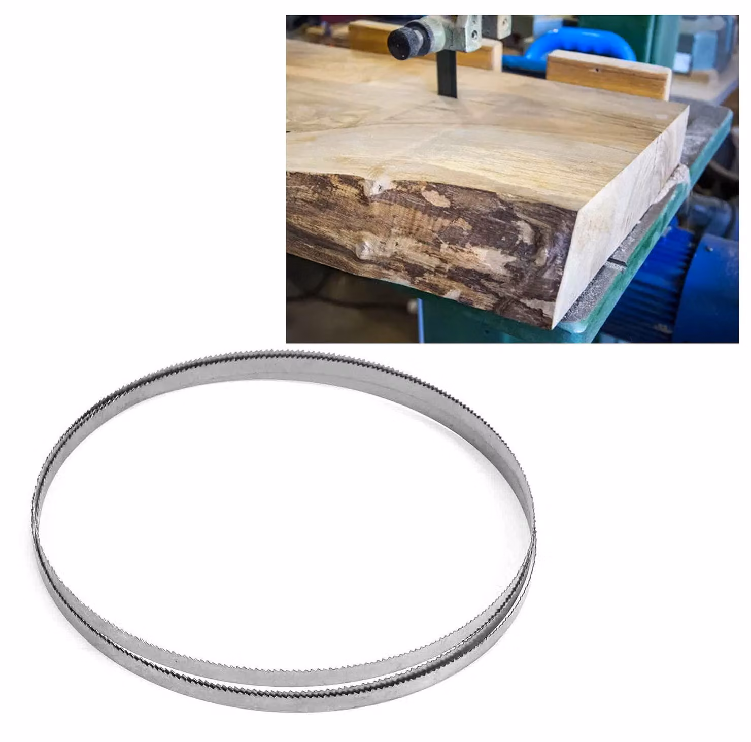 Lama per sega a nastro, dimensioni 1425 x 6,35 x 0,35 mm, adatta per tagli circolari/curvi