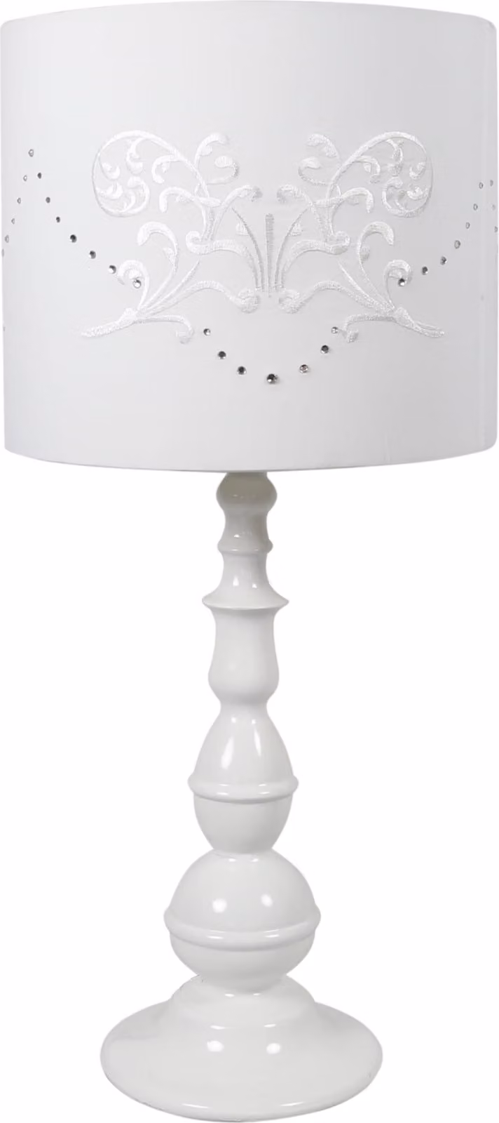 Lampada da tavolo LANS bianca 1xE27x60W in metallo, dimensioni: 53x25x25 cm, IP20, Candellux