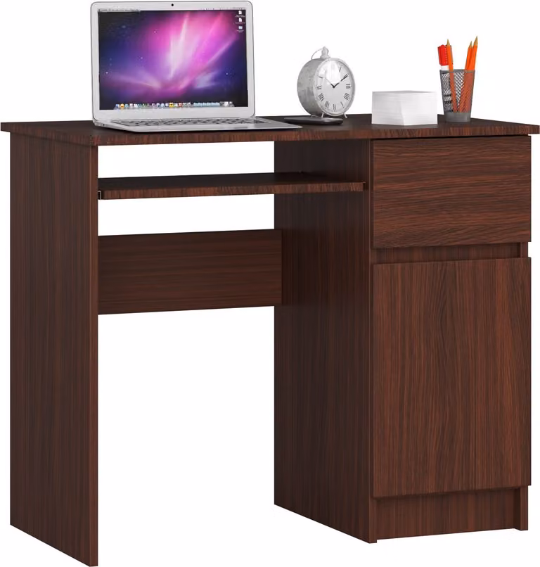 Akord Scrivania Piksel 1 Cassetto 1 Anta Lato Destro Wenge 90X50X77 Cm