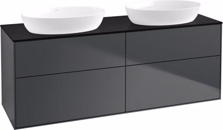 V&B mobile Finion 160x60cm, piastra di copertura bla m, md bl. m Lac
