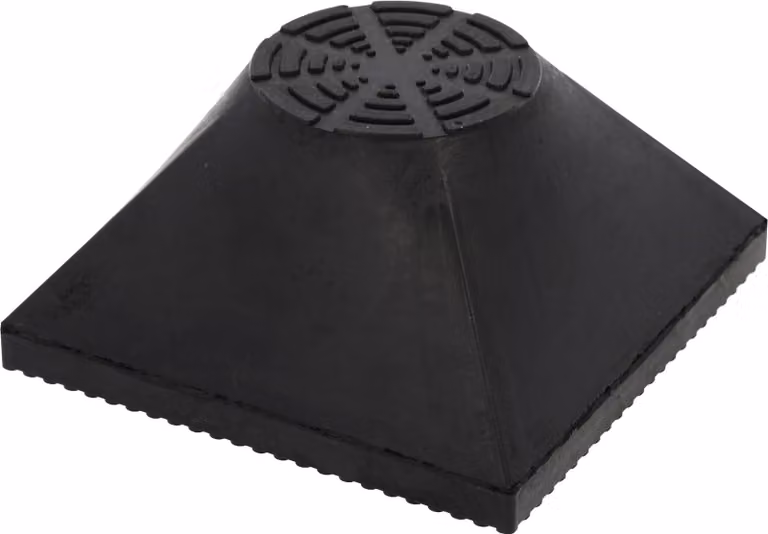 Gomma antivibrante per ponti basculanti, dimensioni 120 x 120 x 60 mm, versione robusta