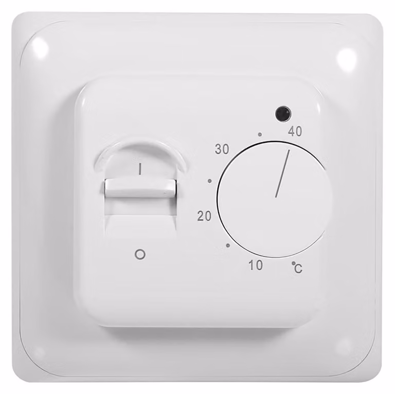 Termostato, termostato manuale per ambiente, adatto per sistemi di riscaldamento a pavimento, termostato meccanico