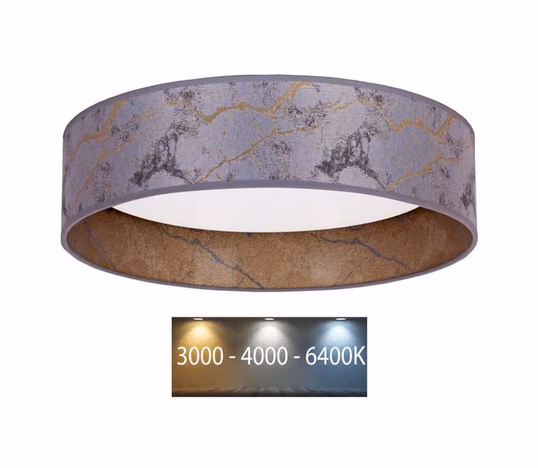 Brilagi - Plafoniera LED VELVET LED/24W/230V 3000/4000/6400K grigio/oro
