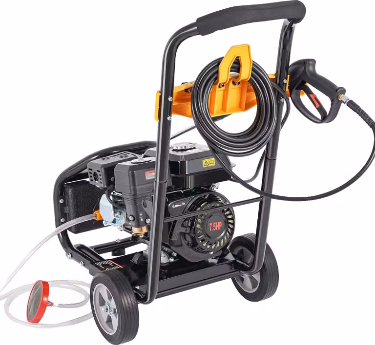 Idropulitrice ad alta pressione, 2200 PSI, 5 impostazioni dell'ugello, nera, benzina