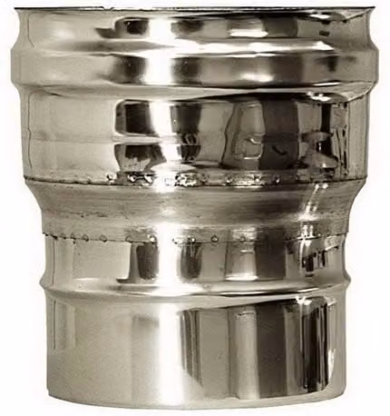 Raccordo per caldaia e canna fumaria Mbm in acciaio inox 316 colore argento DN 400