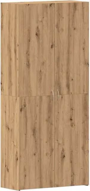 Scarpiera DESIGN IN in legno marrone con ante a battente e ripiani interni, L: 80 cm, P: 35.5 cm, H: 180 cm