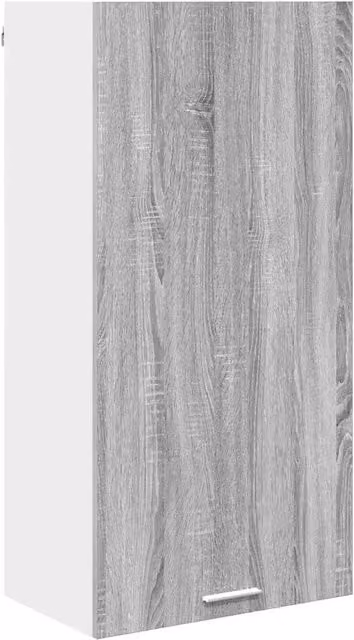 Armadio pensile moderno con ampio spazio di archiviazione 50 x 31 x 100 cm in legno multistrato grigio sonoma 02_0053390