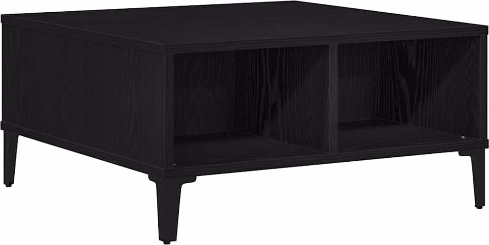 Tavolino da salotto Rovere Nero 60 x 60 x 30 cm