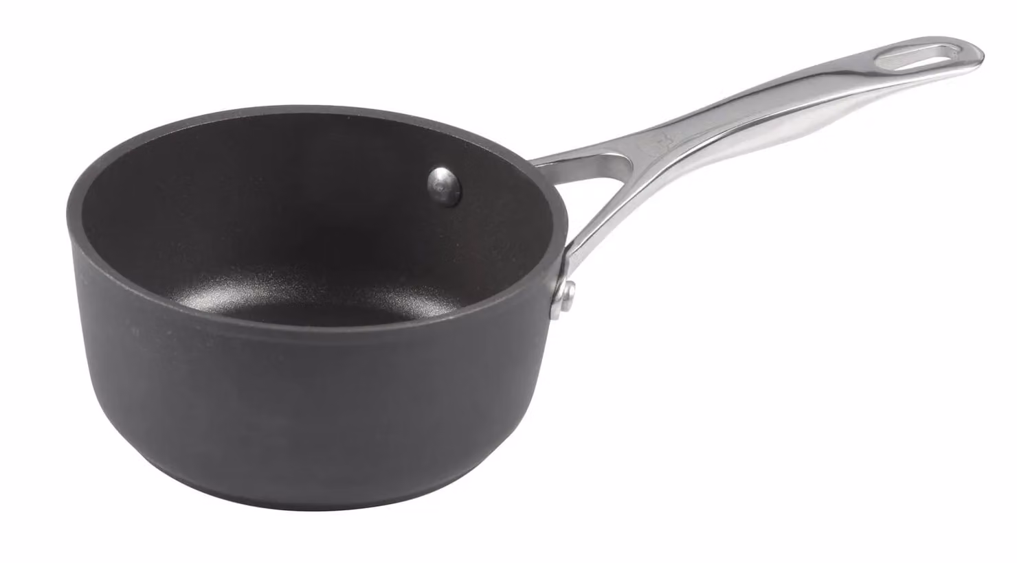 Casseruola alta in alluminio antiaderente per induzione con un manico linea Alba, diam. 16cm