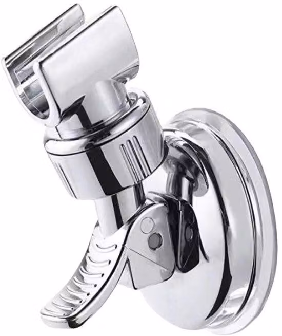 Supporto per soffione doccia regolabile, rimovibile, cromato lucido, bagno