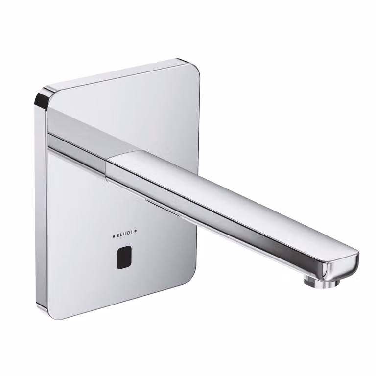 KLUDI ZENTA SL E Robinetterie de lavabo électronique, saillie 240mm, alimentation électrique ou par pile, chrome, 3840205, 3840205