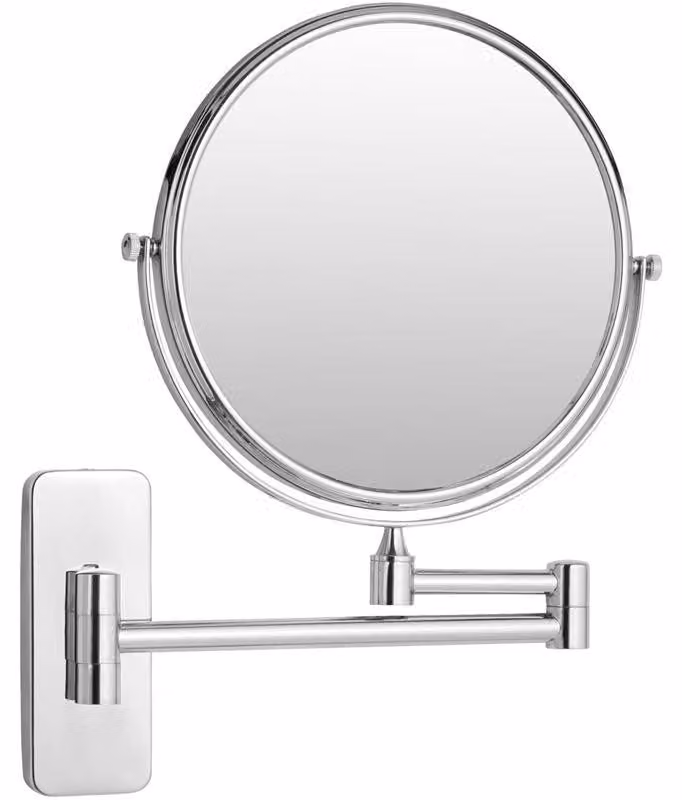 Specchio da bagno UNIQ di marca sconosciuta con ingrandimento 10x e braccio