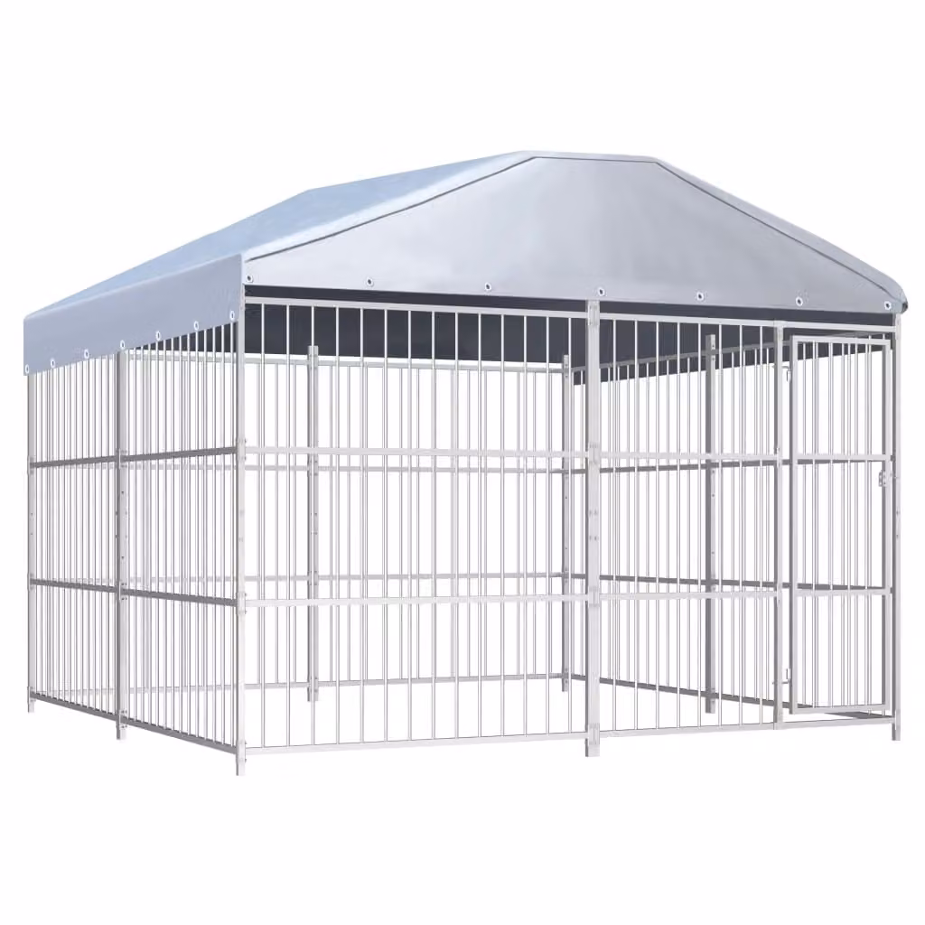 The Living Store Cuccia per cani da esterno con tettoia 300×300×200 cm