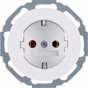 Berker 47272089 Presa SCHUKO a 45°, bianco polare, lucidaBerker R.1/R.3