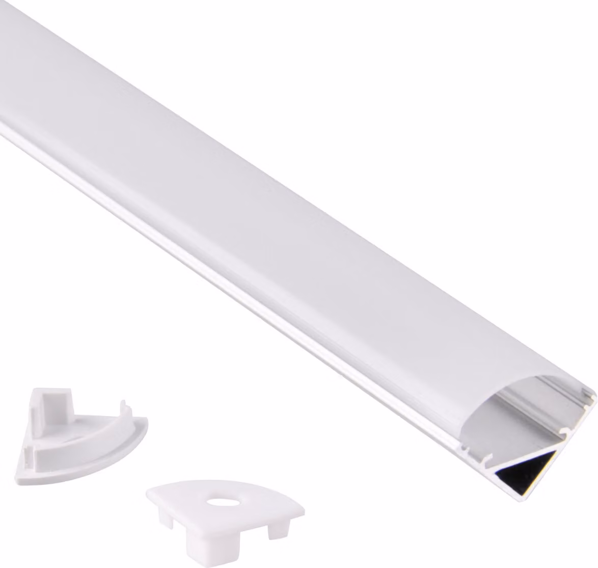 Profilo angolare da incasso in alluminio, 1 m, satinato  316028 Polux