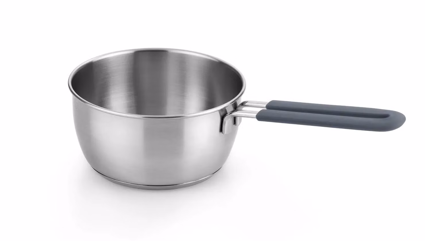 Casseruola fonda Grey in acciaio inox per induzione con manico, diam. 14cm