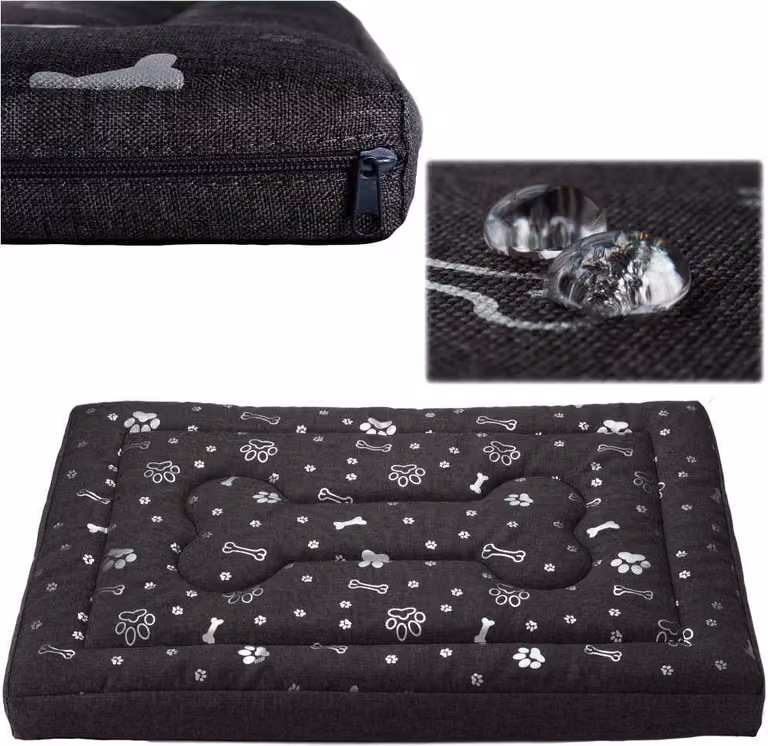 Letto per cani, materasso per cani, Welsti grigio scuro M 70x50