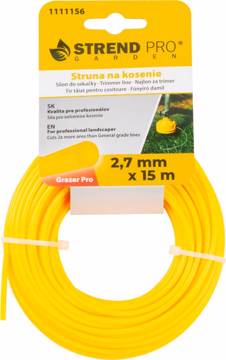 Filo per decespugliatore Grazer Pro, 2,7 mm, L-15 m, rotondo 2 pezzi