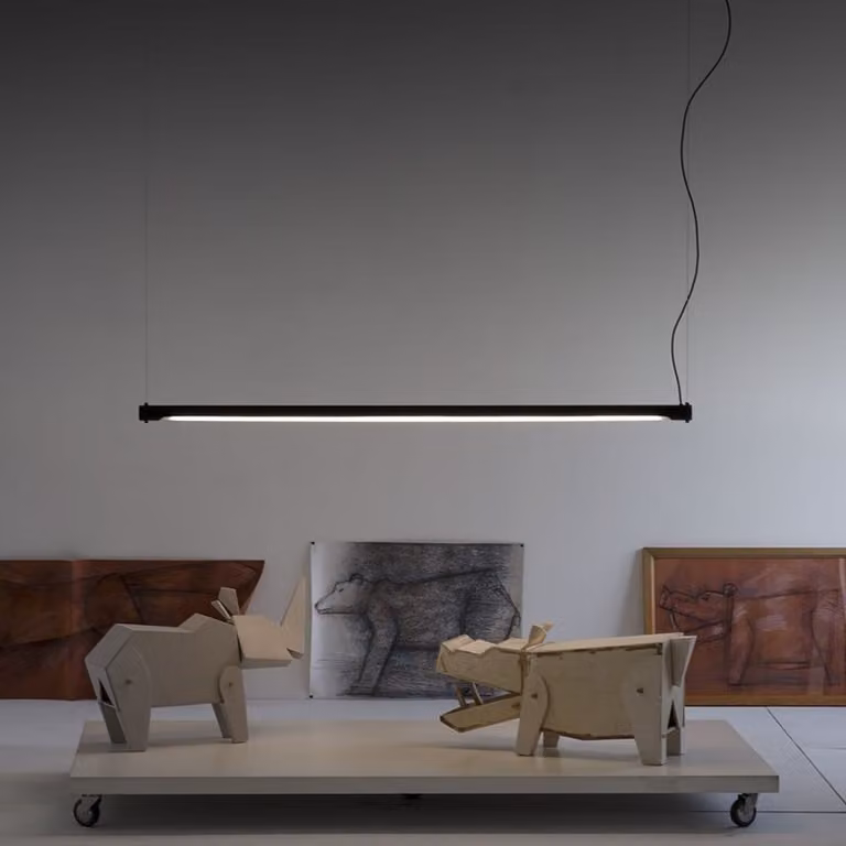 Lampada a sospensione LED lineare Martinelli Luce Calabrone