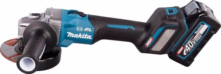 Makita GA023GM201 - Smerigliatrice angolare - a batteria - 125 mm - 2 batterie, caricabatterie incluso - 40 V