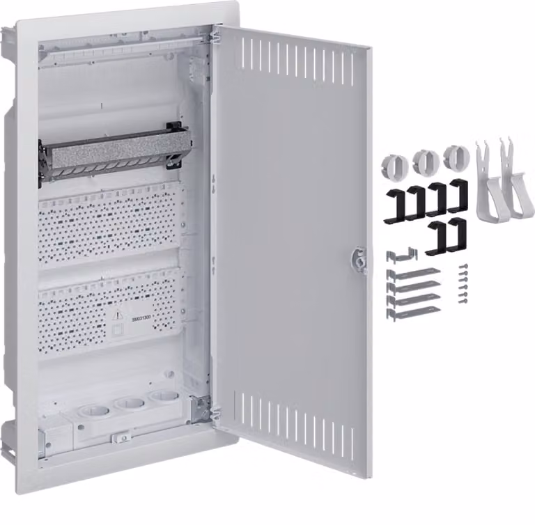 Hager VU36NW Distributore di comunicazione da incasso grigio