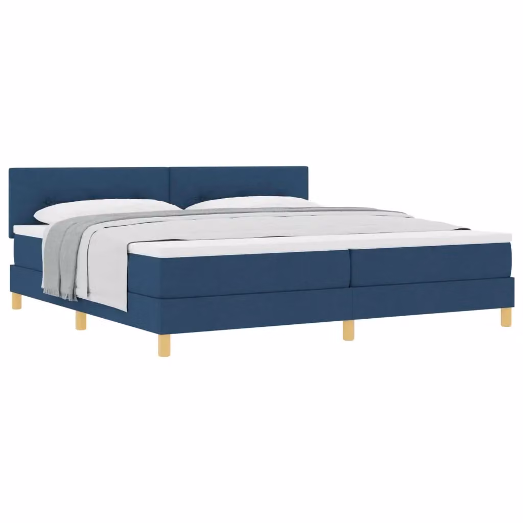 Letto ibrido con testiera e cuscino vidaXL in tessuto blu L/P/H: 200 x 200 x 280 cm – 2