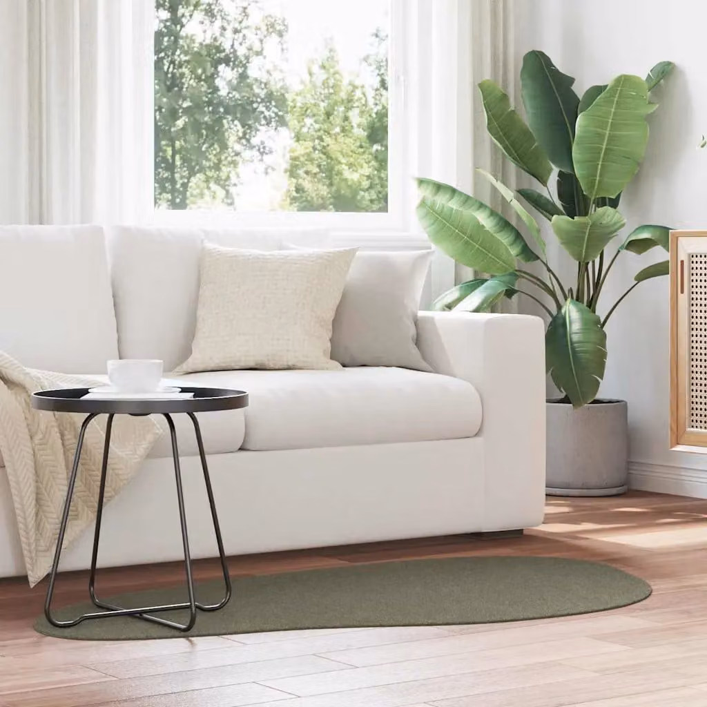 Tappeto moderno vidaXL HUARTE verde foresta in poliestere, L 80 cm x P 150 cm
