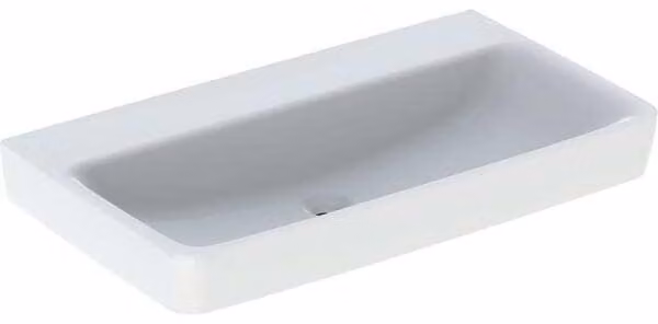 Geberit Renova Plan, lavabo, 85x48 cm, sans trou pour robinet, sans trop-plein, 501701, 501.701.00.8, 501.701.00.8