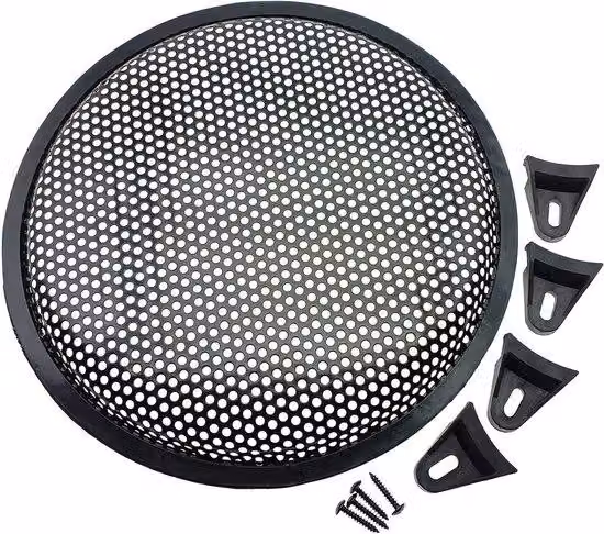 Coperture per altoparlanti - 25 cm - Griglie protettive nere - Design ad arco