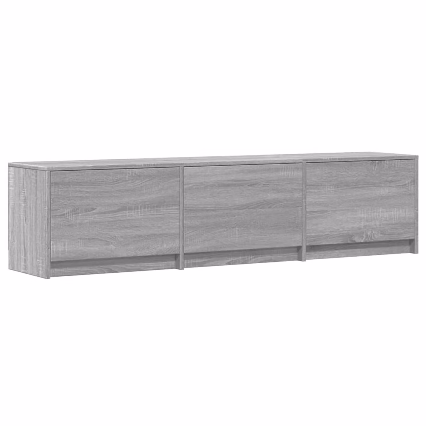 Mobile TV moderna vidaXL in legno MDF grigio sonoma con illuminazione integrata