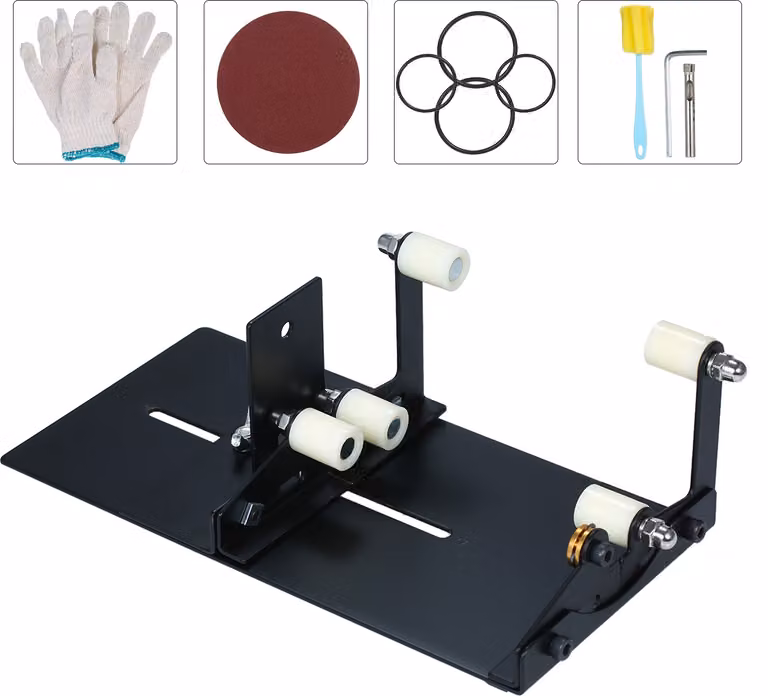 Taglierina per bottiglie di vetro - strumento di taglio per bottiglie rotonde e quadrate, set fai da te con supporto e accessori