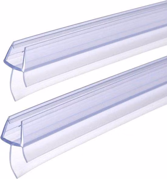 Nastro sigillante per acqua, 2 x 90 cm - guarnizioni in gomma allungate - pavimenti del bagno asciutti - protezione antischizzi per doccia - spessore del vetro: 6 mm, 7 mm, 8 mm - striscia sigillante per doccia - cabina doccia
