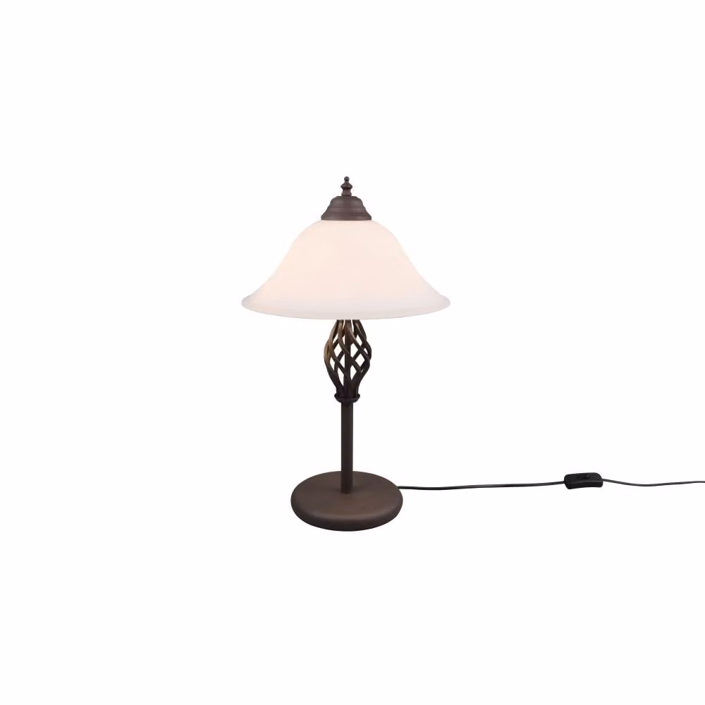 Lampada da tavolo RUSTICA E14 40 W marrone antico